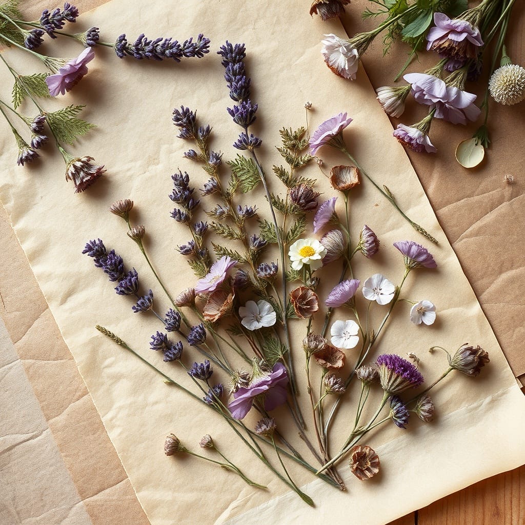Vintage Pressed Botanicals Sheet