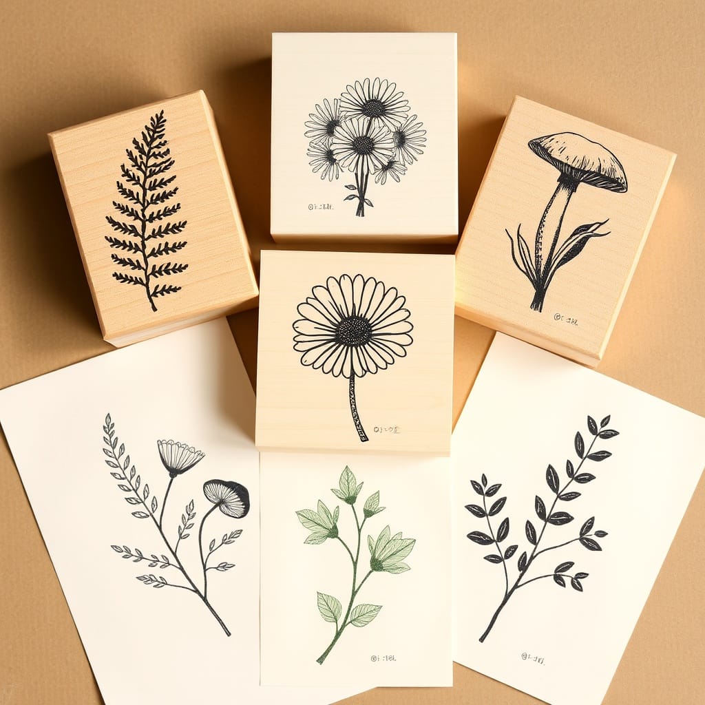 Botanical Rubber Stamp Collection