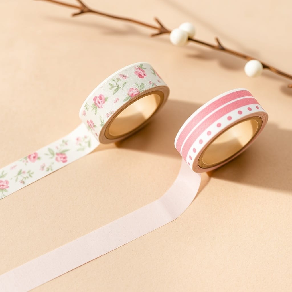 Blush Floral Washi Tape Duo