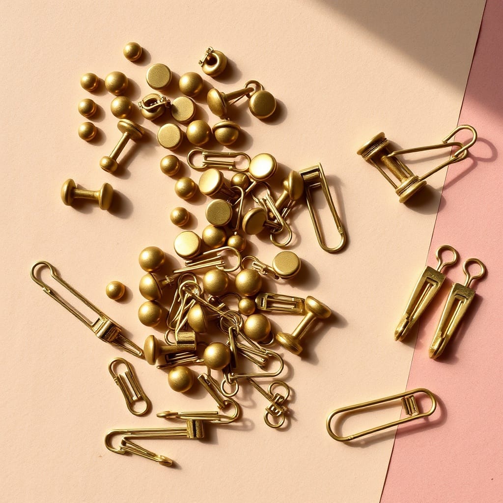 Mini Brass Brads & Paperclips Set